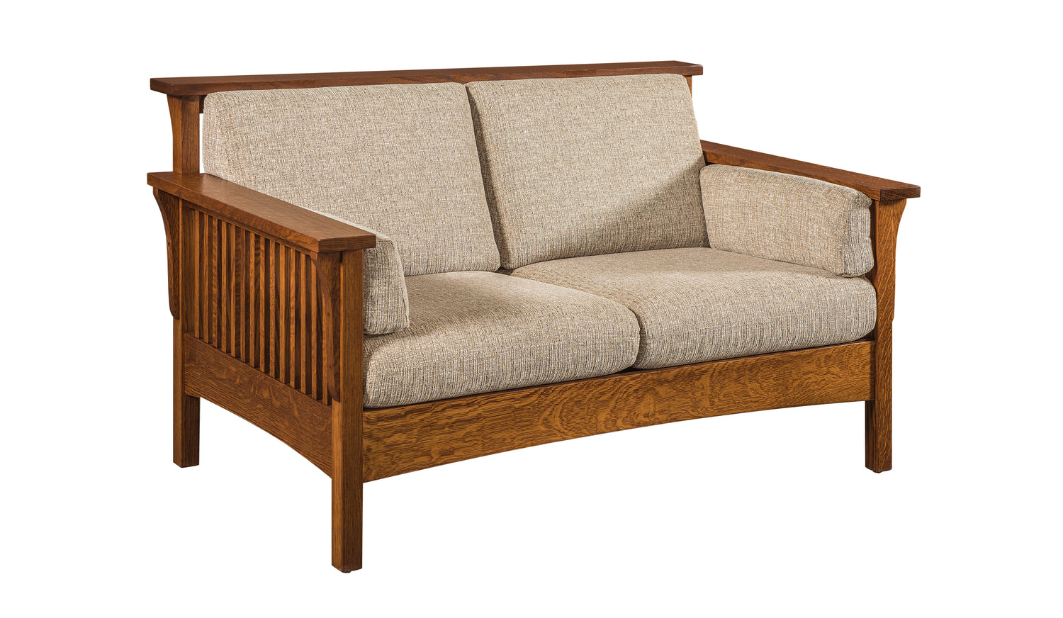 Highback Slat Loveseat
