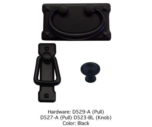 Mission Double Pedestal Desk and Hutch