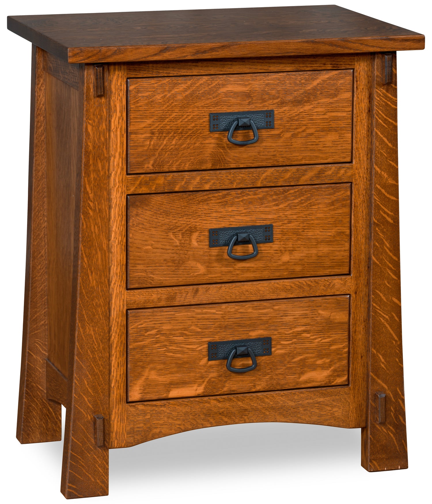 Modesto Collection Nightstand 3 Drawer