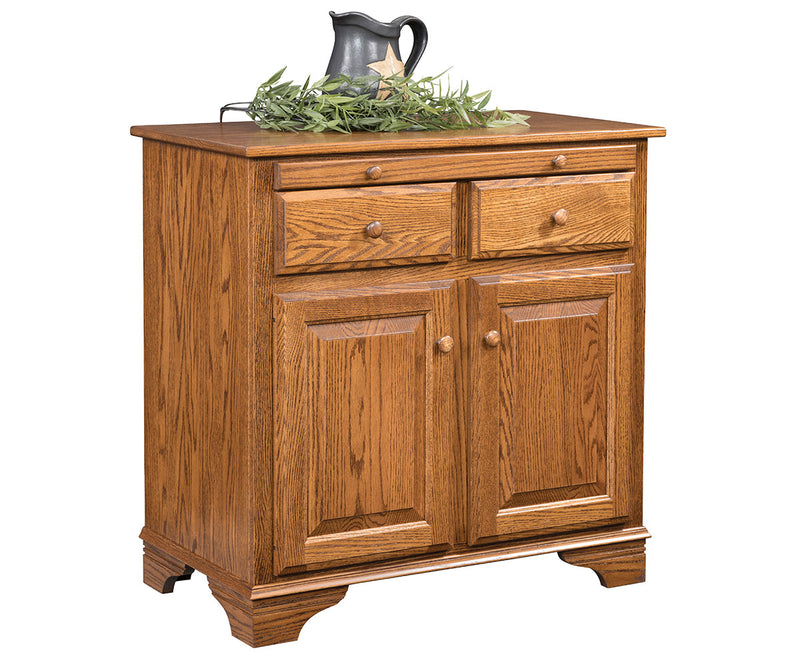 Amish Landsbury Two Door Buffet and Hutch