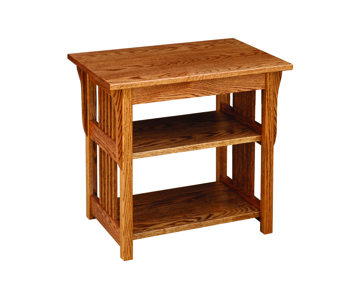 Prairie Mission Double Shelf TV Stand1