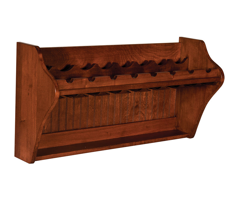 Amish 8 Bottle Wine Shelf