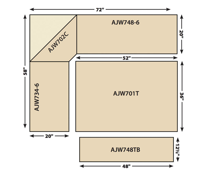Upholstered Traditional Nook Set