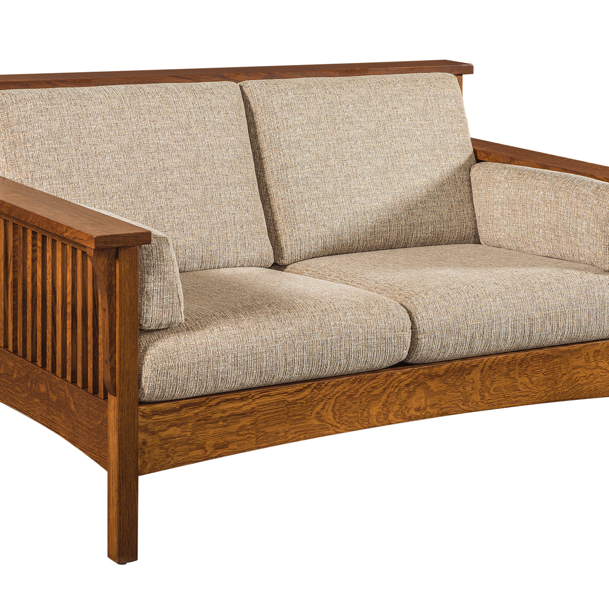 Highback Slat Loveseat