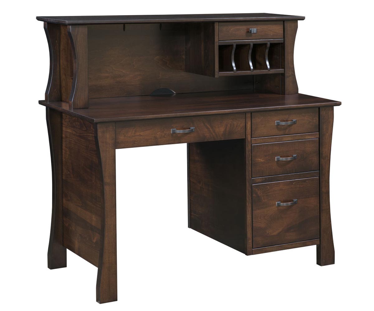 Kapernaum Single Pedestal Desk & Hutch