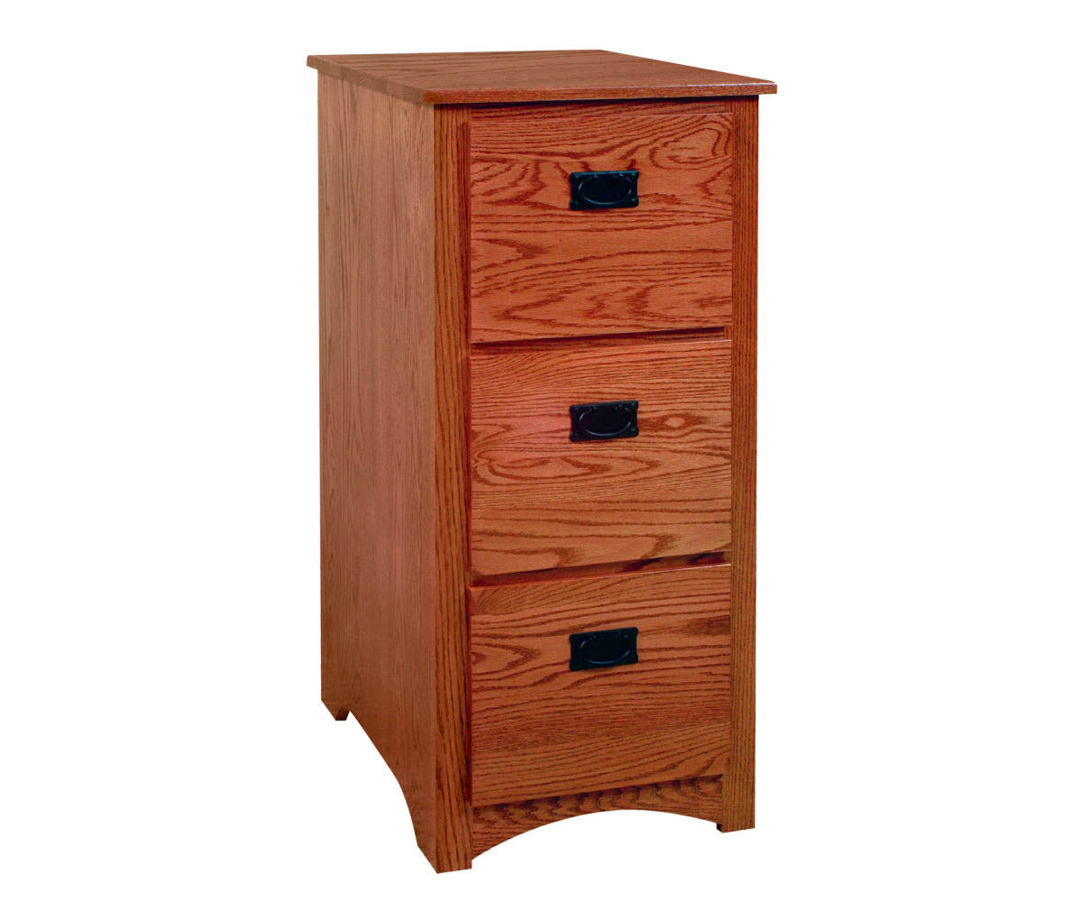 Amish Mission 3 Drawer File Cabinet