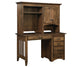Amish Mission Pedestal Desk and Hutch