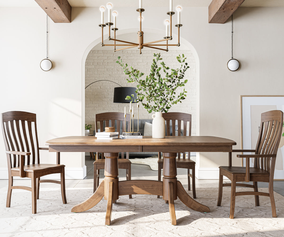 Amish Baytown Double Pedestal Table Collection