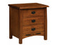 Bel Aire 3 Drawer Nightstand