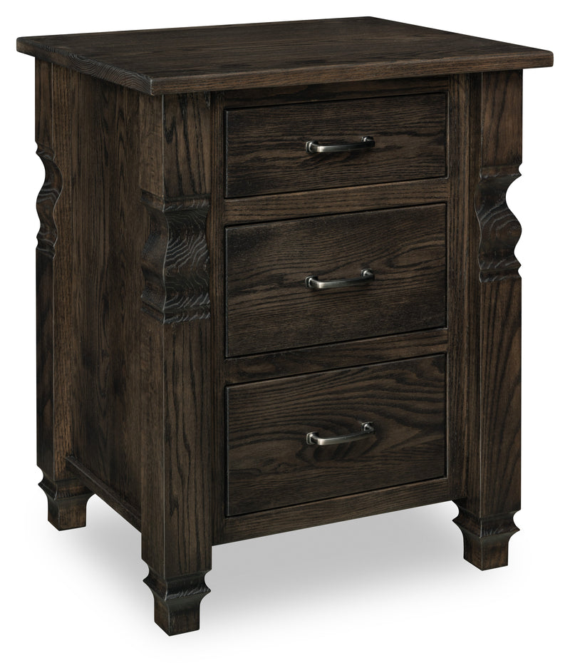 Belmont Collection Night Stand, 3 Drawer