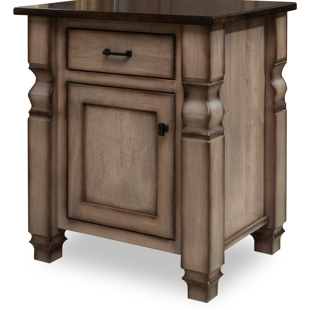 Belmont Collection Night Stand, Drawer and Cabinet