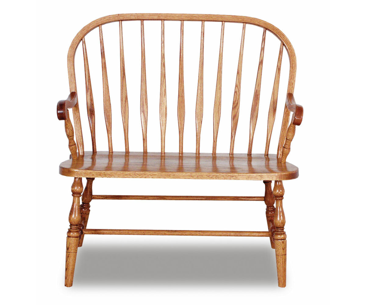 Bent Feather Bow Bench 36 or 48 Inch