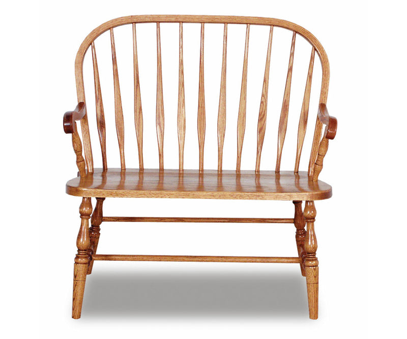Bent Feather Bow Bench 36 or 48 Inch