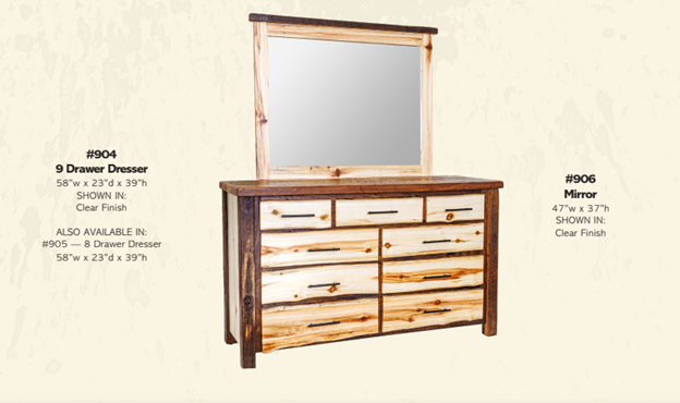 Durango 9 Drawer Dresser
