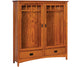 Amish Arts & Crafts 2 Door Bookcase