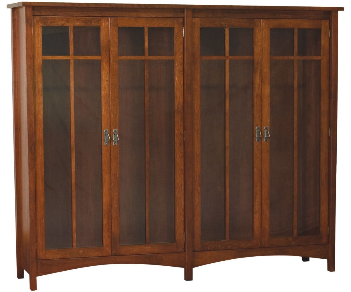 Amish Arts & Crafts Double Bookcase