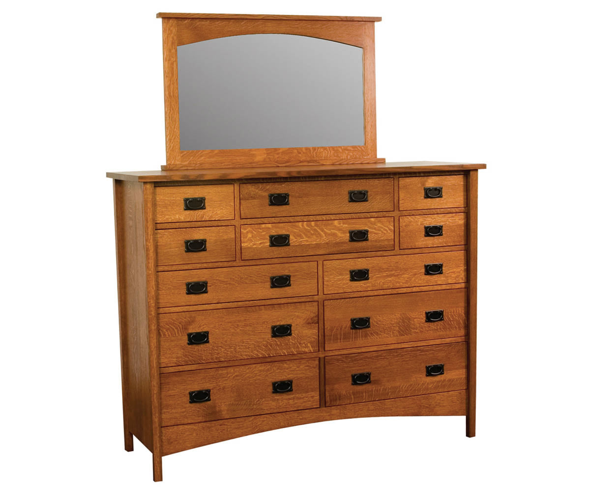 Amish Arts & Crafts 12 Drawer Dresser