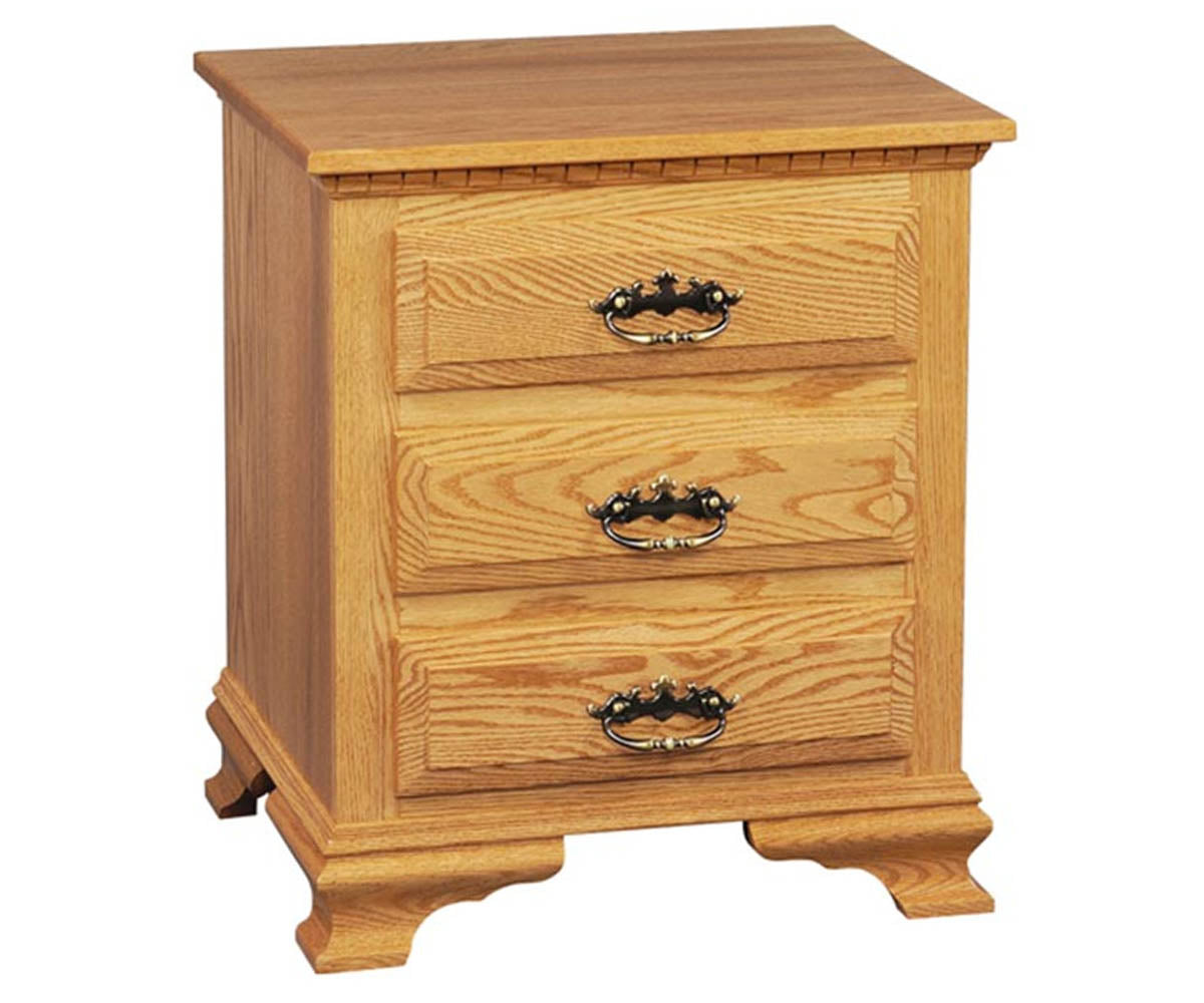 Heirloom Three Drawer Nightstand
