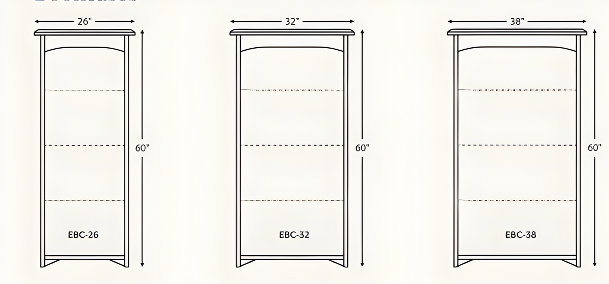 Amish Economy Bookcases