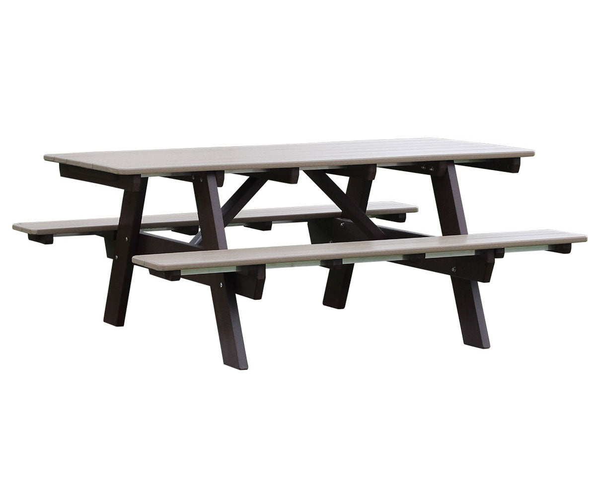 6' Rectangle Attached Bench