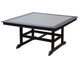 60" Square Table With Trestle Legs