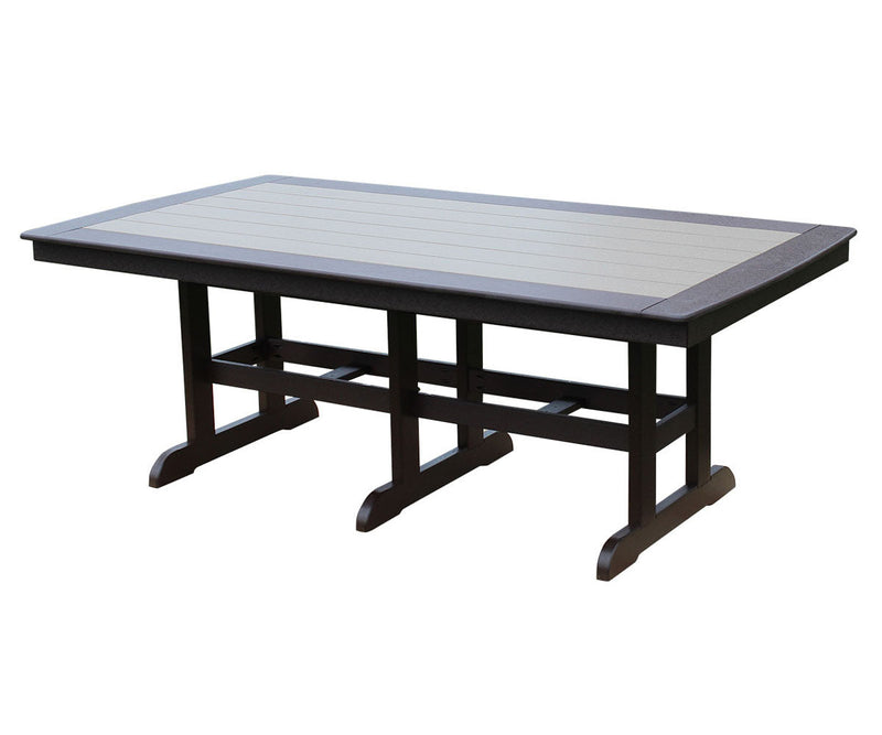 44" x 84" Rectangle Table With Trestle Legs
