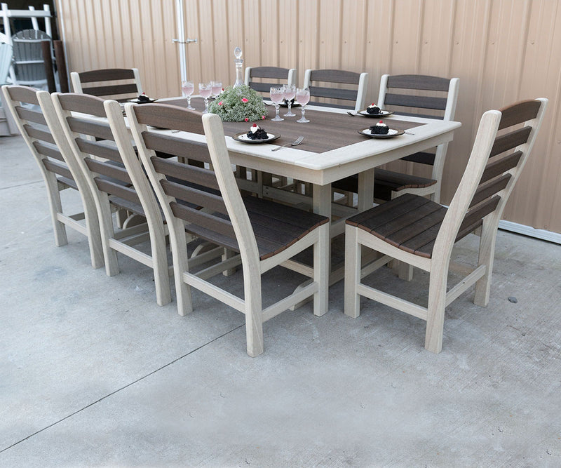 44" x 84" Rectangle Table With Trestle Legs