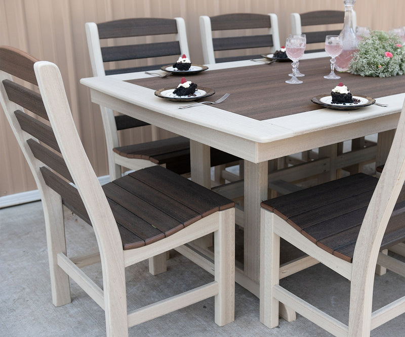 44" x 84" Rectangle Table With Trestle Legs