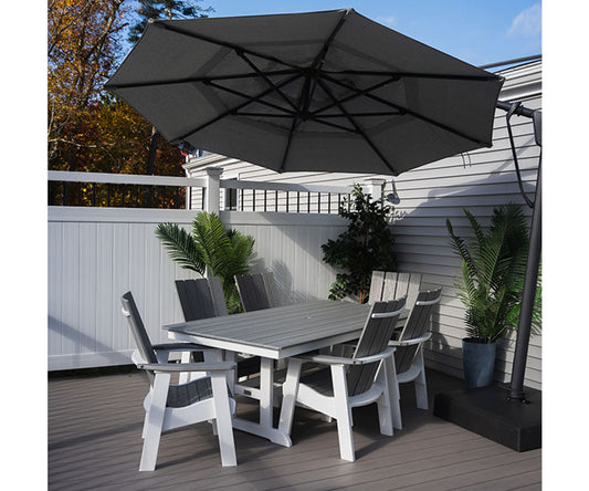 44" x 72" Rectangle Table With Trestle Legs