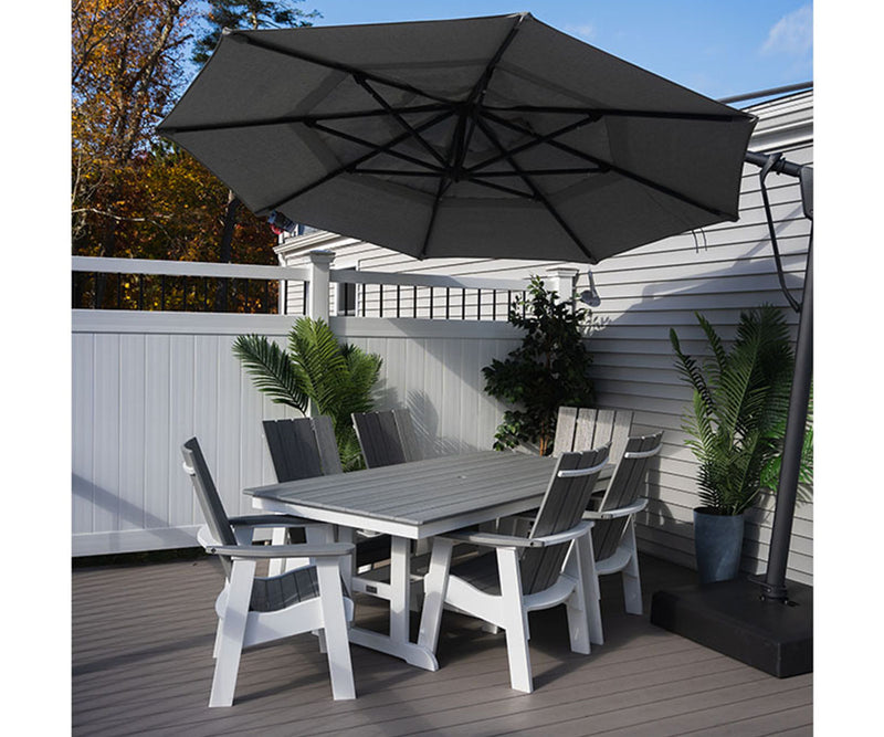 44" x 72" Rectangle Table With Trestle Legs