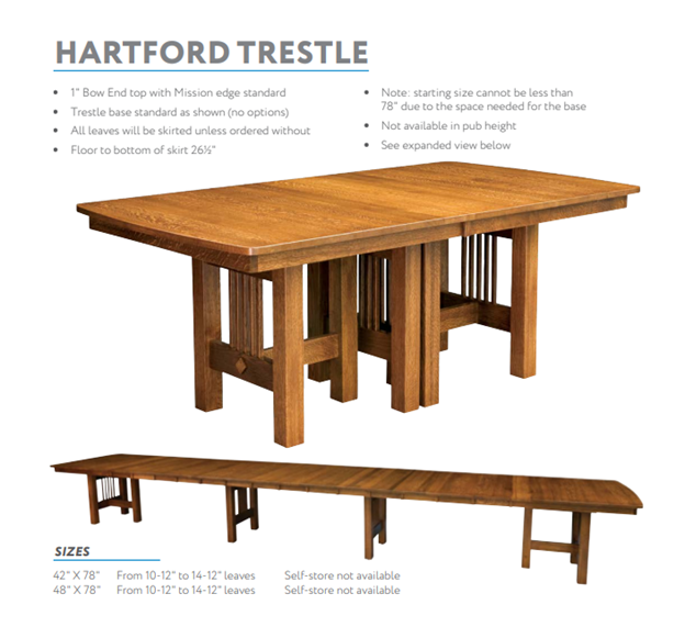 Hartford Trestle Table