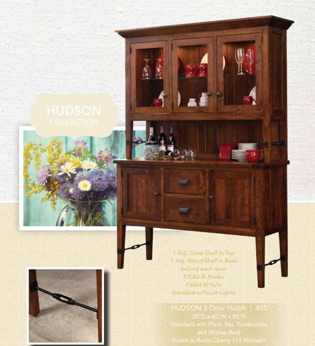 Amish Hudson Buffet and Hutch