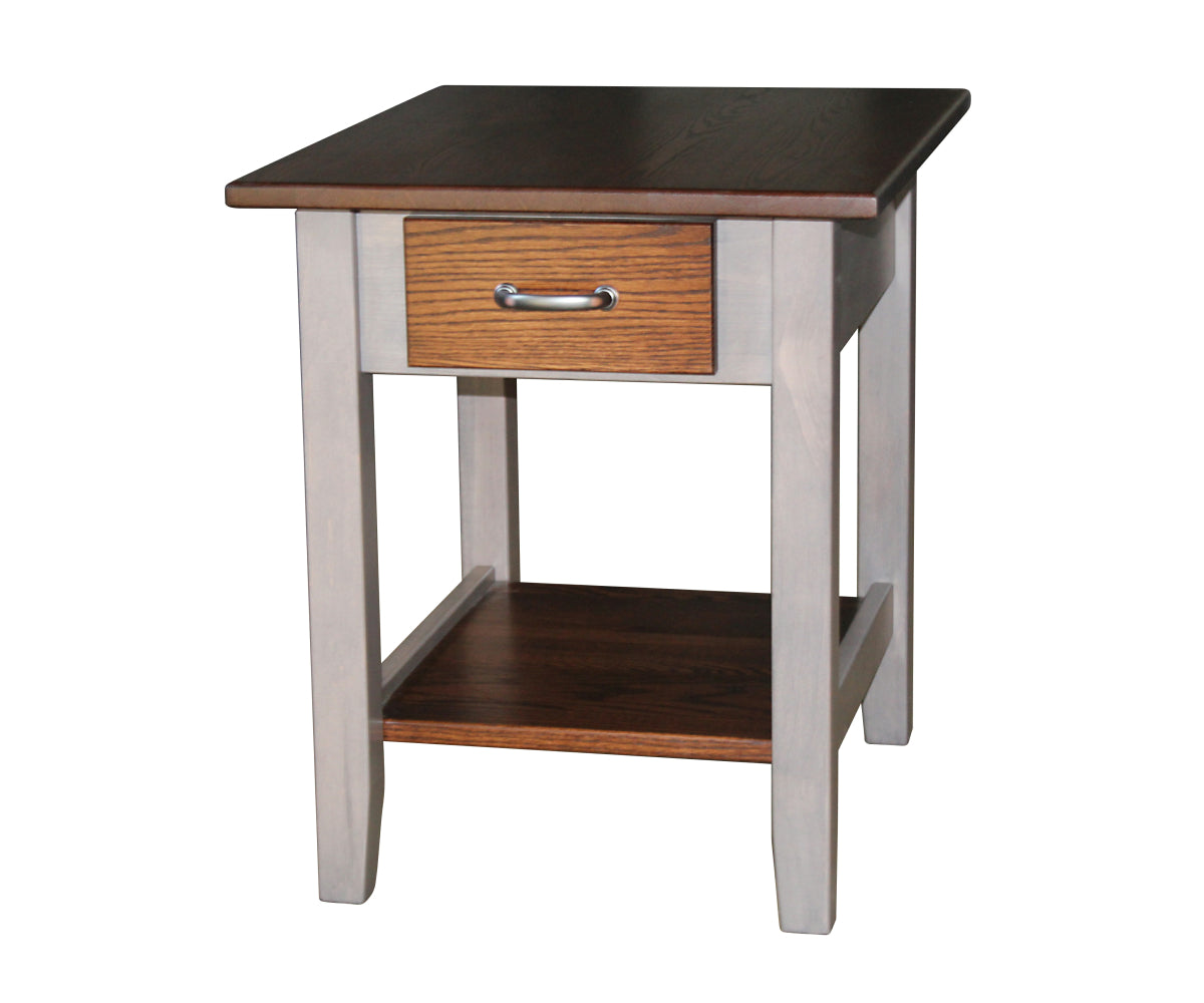 2-Tone Shaker End Table