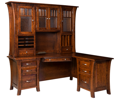 Ensinada Collection Executive L Desk With or Without Hutch