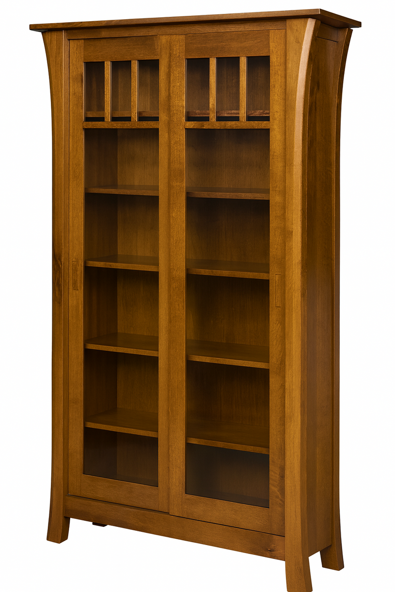 Ensinada Collection Bookcases With Sliding Glass Doors