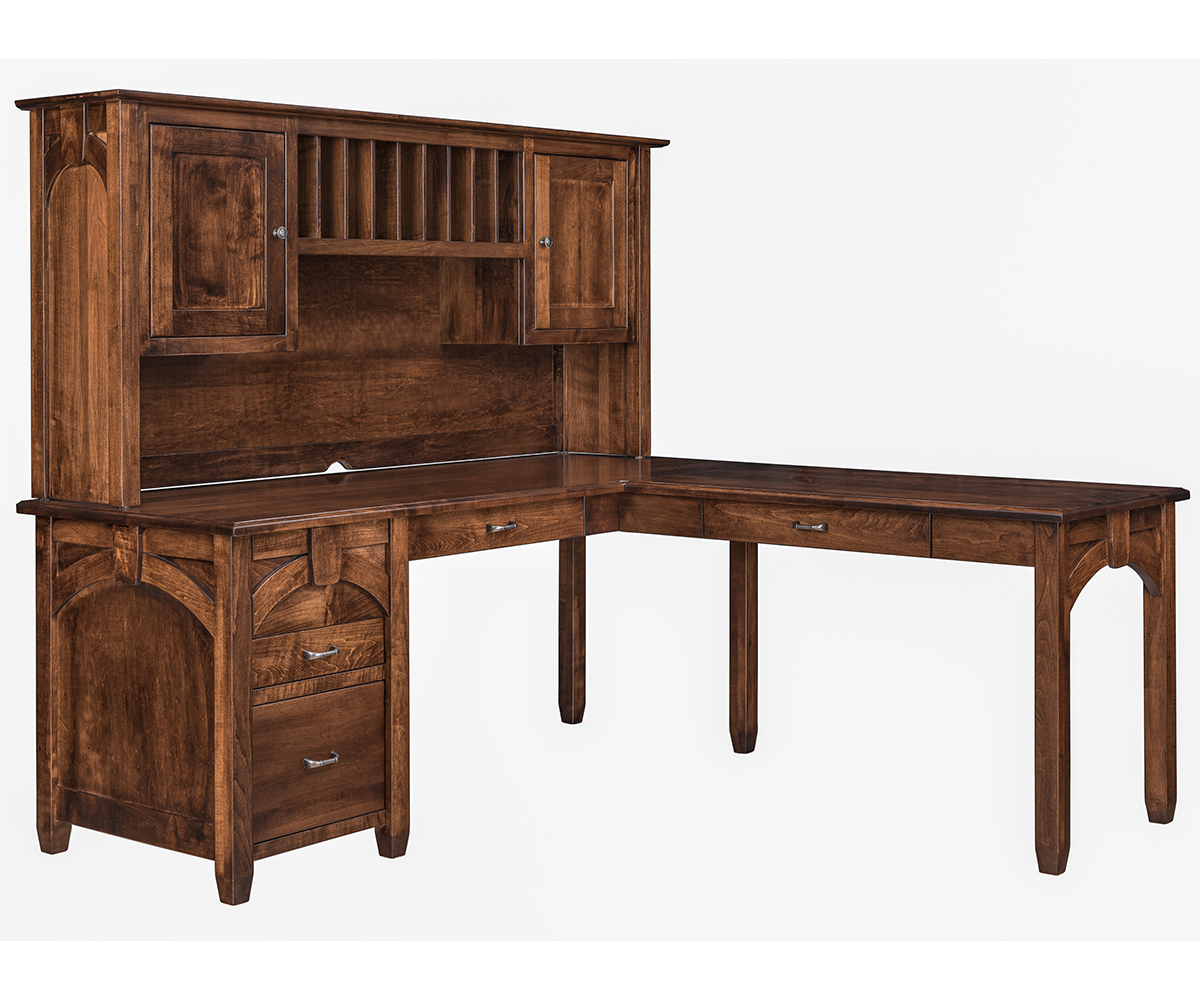 Amish Kensing L Shaped Desk