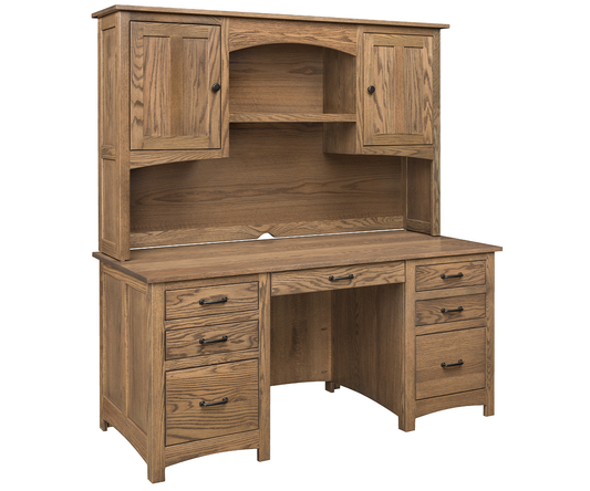 Oakridge Office Collection Double Pedestal Desk