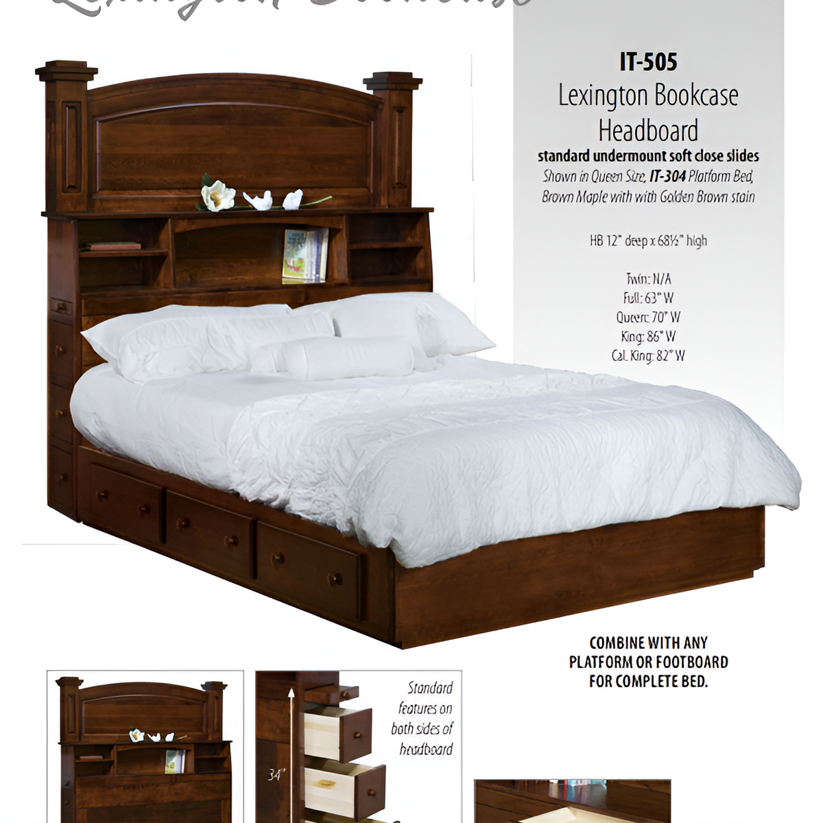 Lexington Bookcase Bed