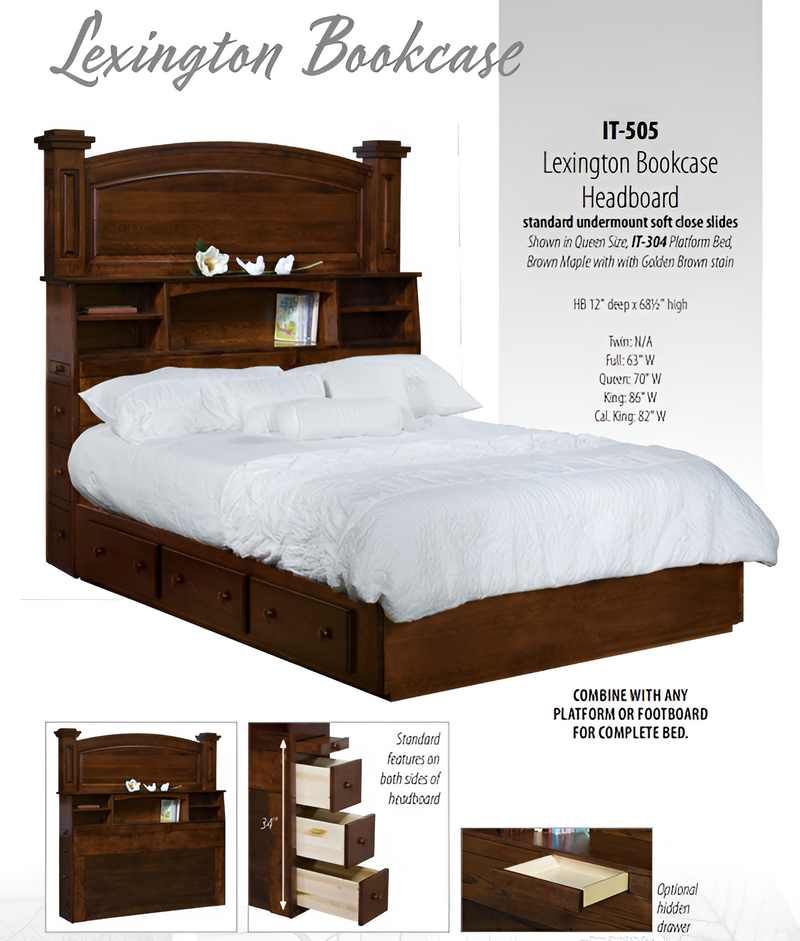Lexington Bookcase Bed