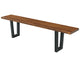Amish Livingston Bench with Lifestyle Base