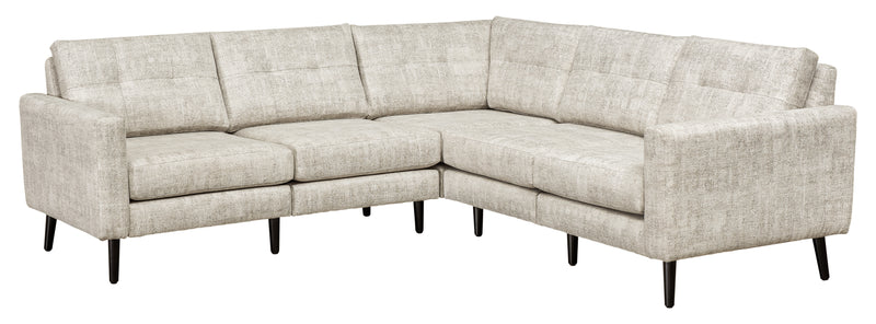 Serene 5 Seat Sectional Flat Arm