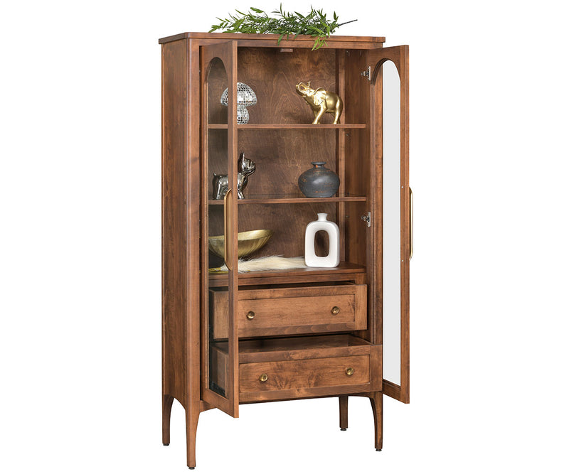 Amish Greyson Display Cabinet