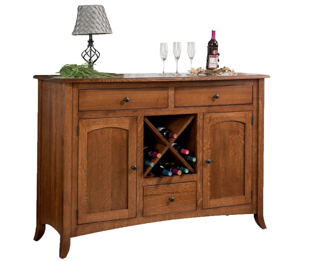 Amish Belamar Buffet Wine Cabinet