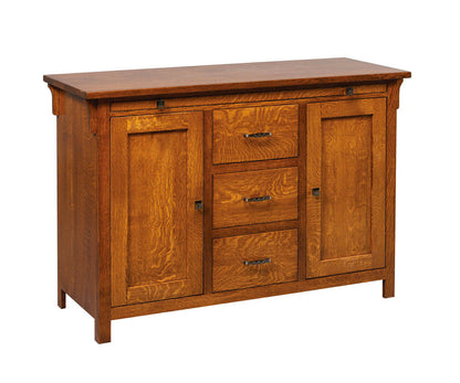 Amish Keiran Buffet with Server Tray and Hutch