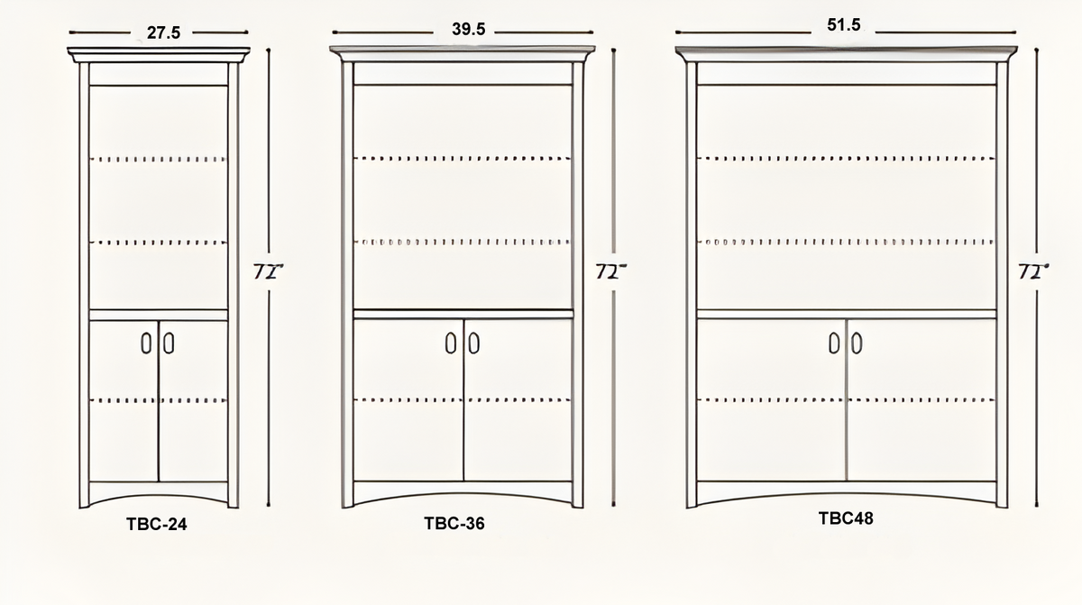 Amish Mission Bookcases