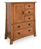 Modesto Collection Chest With Door and 5 Drawers