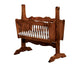 Amish Classic Baby Cradle With Cradle Pad