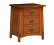 Amish McCoy Three Drawer Nightstand