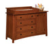 Amish McCoy 4 Drawer Dresser With Door And Changing Box Top Option