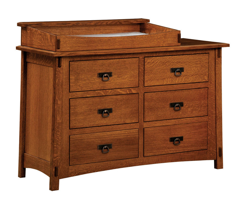 Amish McCoy 6 Drawer Dresser With Changing Box Top Option